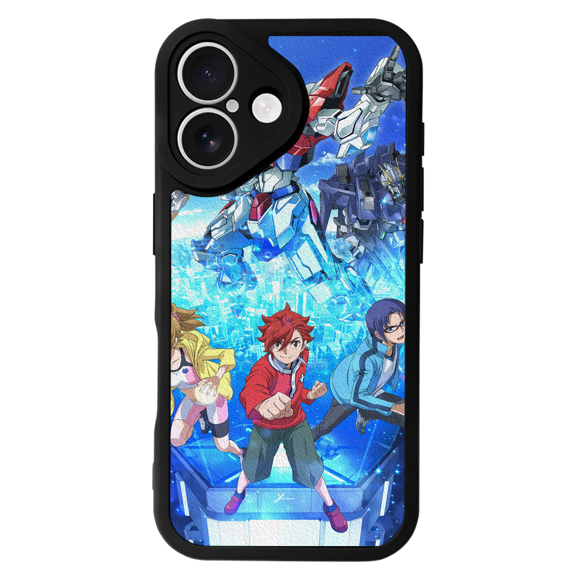 （画像用） 機動戦士ガンダム Mobile Suit Gundam 【iPhone 16シリーズ対応】シリコンスマホケース（レザー調） 材質：シリコン